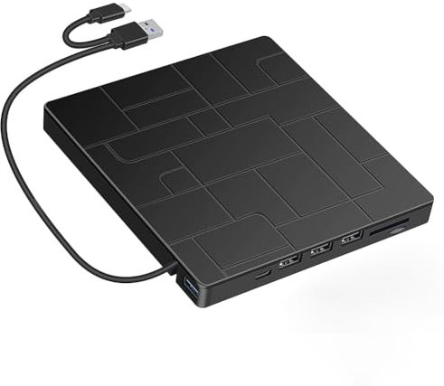 Suoumwa Bruciatore unità Ottica Multifunzione 7 in 1 CD CD Dvd Computer USB unità Ottiche Portatili Esterne Portatili