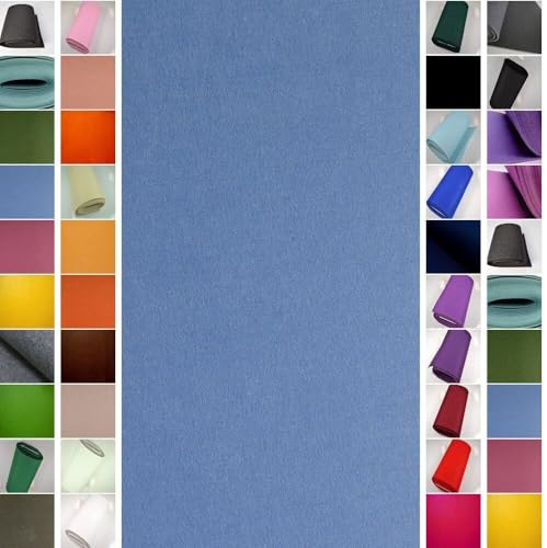 StoffBook Blau Bastelfilz Filzstoff Filz für Basteln und Dekoration | Stabil, hochwertig und vielseitig, Stoff für Basteln, Dekoration und Handwerk, Bastelfilz zum Sticken und Filzstoff zum Nähen