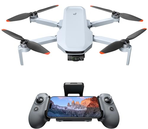 Potensic ATOM 2 GPS Drohne mit Kamera, 4K HDR-Video, 8K Foto, 10KM Übertragung, < 249g, 3-Achsen-Gimbal, AI-Folgen/AI-Nacht/AI-QuickShots/Vertikale Aufnahmen, C0, Kameradrohne für Erwachsene, Anfänger