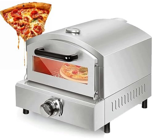 Pizzaofen, Pizzaofen Mit Holzfeuerung FüR Den AußEnbereich, Pellet-Pizzaofen FüR DraußEn, Tragbarer Pizzaofen Aus Edelstahl FüR Den Garten, Pizzaofen