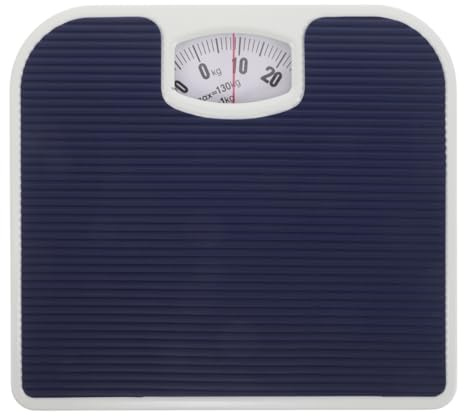 WRITWAA Mechanische Personenwaage Für Körpergewicht Mit Präziser Federanzeige Analoge Badezimmerskala Ohne Batterien Robuste Waage Für Gesundheitsmanagement Zuhause Und Büro 10.55X9.57X1.50In