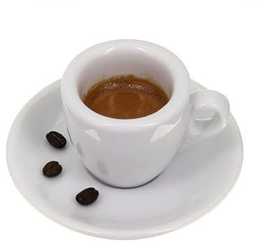 MZSKLW Mini Set di tazzine e piattini da caffè Bianchi da 9 mm, Super Spessi, Piccoli Bicchieri da caffè