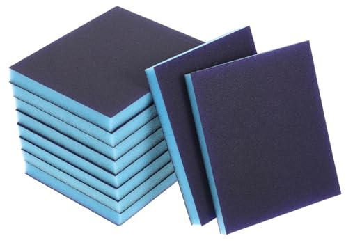 Kichvoe 10pcs Sanding Sponge Sanding Sponge for Wood Wet Block for Furniture Polishing and Crafts