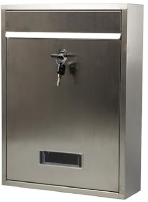 Modern Delivery Letterbox Wall Mailbox Magazine Container Locking Mailbox Mailboxes Accessories Mailbox Wall Mount Letter Post Mail Outdoor