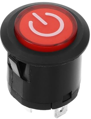 VICASKY Kid Electric Car Push Button Switch for Ride-on Toys 3-pin Start Button Easy Installation Smart Switch for Children's Electric Motorcycles Replacement Accessory
