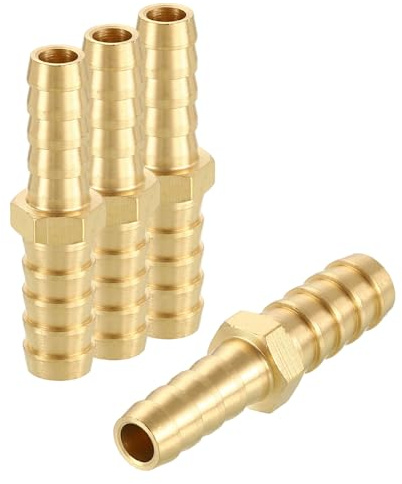 Rebower 4 Pezzi Adattatore Ottone Per Tubo Flangiato 5/16 A 3/8 Per Uso