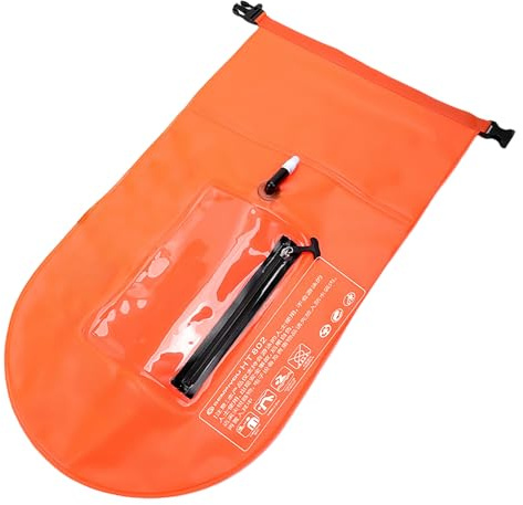 Schwimmring – Trockene Schwimmtasche, wasserdichter Schwimmer 20 l | Verstellbarer Gürtel und transparentes Handyfenster, Sicherheitsring für Schwimmer im offenen Wasser, Triathleten, Surfer