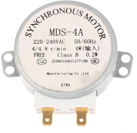 ZMdooreasy Für Mikrowellen-Drehteller-Motor, kompatibel mit mehreren Marken-Öfen, reibungslose Rotation bei 6 U/min, direkter Ersatz für W10210848 W10466420