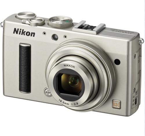Nikon Coolpix A Compact Digital Camera 16.0 Megapixel with 1x Optical Zoom Nikkor fixed wide-angle 18.5 mm f/2.8 lens 3-Inch LCD Silver (Renewed)