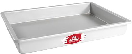 Fat Daddio's POB-10152 Anodized Aluminum Sheet Cake Pan, 10 x 15 x 2 Inch
