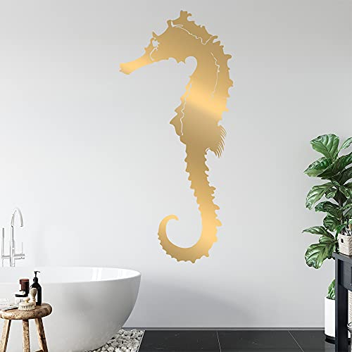 KIWISTAR Seepferdchen Wandtattoo in 6 Größen - Wandaufkleber Wall Sticker - Dekoration, Küche, Wohnzimmer, Schlafzimmer, Badezimmer