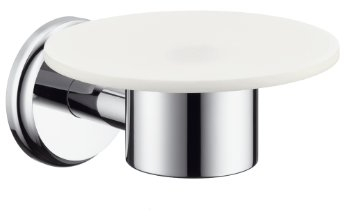 Hansgrohe 41615000 Seifenschale aus Keramik Logis, chrom