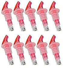 100% USA Made Precision Pour - Measured Pour Spout - Liquor Bottle Pourers - (10pk) Bar Spouts That Don't Leak. Perfect Cocktails Every time. (2.0 oz) (44ml)