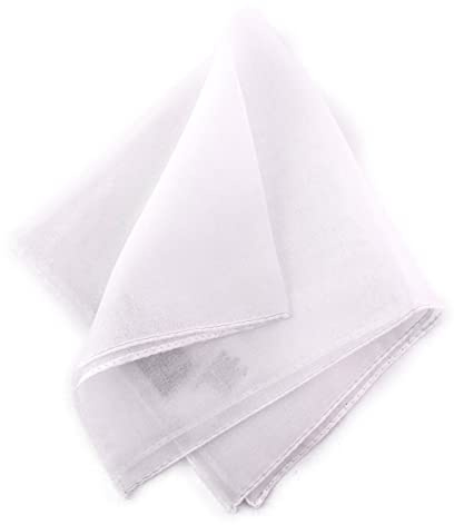 TigerTie - feines kleines Chiffon Einstecktuch in Uni einfarbig - Tuch 25 x 25 cm