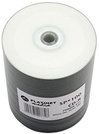 Omega 100 x CD-R 700 MB 52 x Pro Spindel, weißes Finish, bedruckbar auf jeder Oberfläche [41011]
