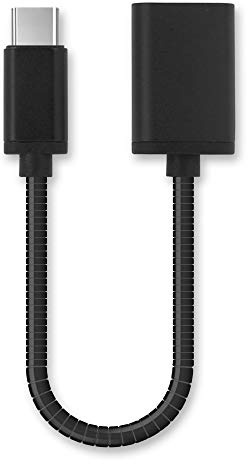 subtel Câble OTG Compatible avec Adaptateur OTG USB C Type C Adaptateur USB on The Go Aluminium Noir Connecteur périphériques USB