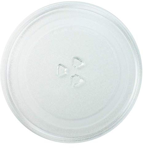 Invero Strong Durable Universal Microwave Turntable Glass Plate with 3 Fixers (245mm)