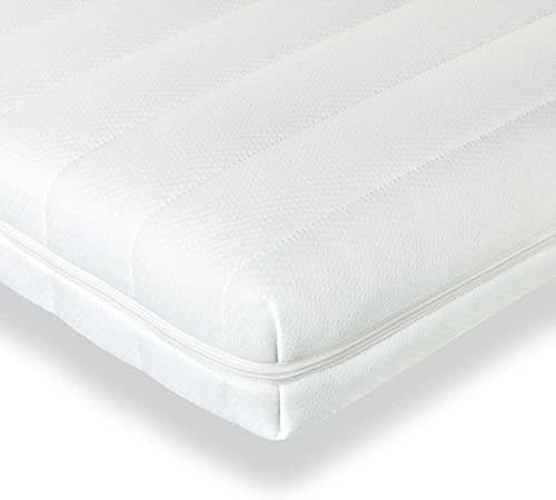 Träumegut24-10cm Ergonomische Kaltschaum Matratzenauflage Matratzentopper Matratzenschoner Topper - Härtegrad H2 & H3 (90 x 200 cm)