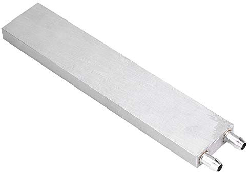 Lazmin Wasserkühler Kühlkörper, Aluminium CPU Wasserkühlblock Kühler Endothermischer Kopf für flüssiges Wasser für PC Laptop(40 * 200 * 12 mm)