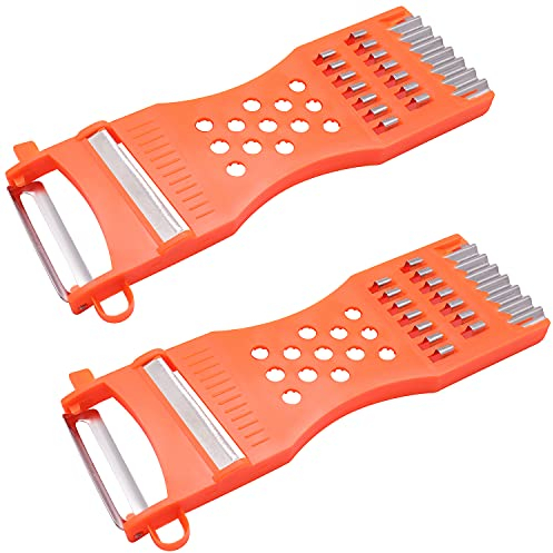 Sbucciatore per verdure da cucina, grattugia per formaggio, pelapatate per frutta, grattugia per frutta, affettatrice per verdure, trituratore di verdure, strumento multifunzione 7 in 1