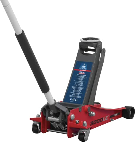 Trolley Jack 3tonne Low Profile Rocket Lift Red