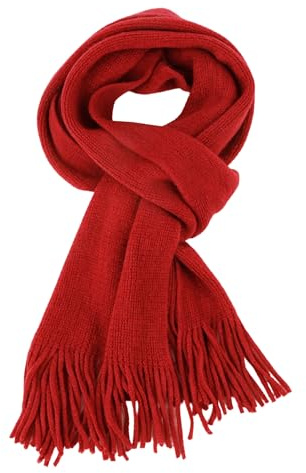TopTie Winterschal Damen Schwarz Kaschmir Gefühl Warmer Schal Herren für Herbst Winter