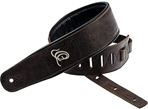 Ortega Guitars Gitarrengurt Länge Verstellbar - Akustik Gitarre / Bass, E-Gitarre, E-Bass - Classic Series - Echtleder, Vintage Bronze (OSCL-6) | Länge verstellbar, für Akustik Gitarre / Bass, E-Gitarre, E-Bass,OSCL-6