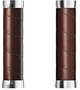 Brooks Slender Leather Grips (130 + 130 mm) – Antic Brown-New22 Griff für Erwachsene, Unisex, Silver, Standard