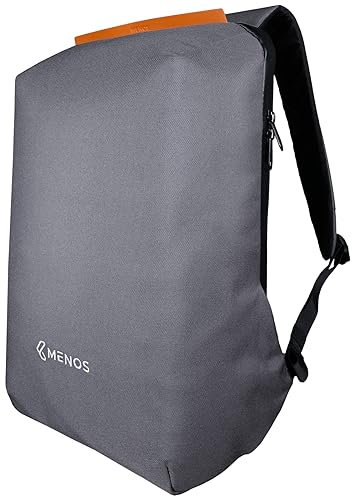 Menos 20L Business & Travel Carry-on Backpack - Water-Resistant Recycled Plastic Material, 17-inch Laptop Sleeve, USB Charging Port