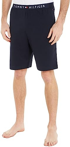 Tommy Hilfiger Short de Jogging Homme Jersey Short Court, Bleu (Desert Sky), M