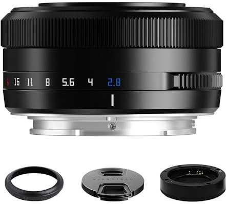 TTArtisan AF 27mm F2.8 Auto Focus Lens APS-C Camera Lens Compatible with for Sony E-Mount Mirrorless Cameras A5000 A5100 A6000 A6100 A6300 A6400 A6500 A6600 NEX-3 NEX-3N NEX-3R NEX-5T (Black)