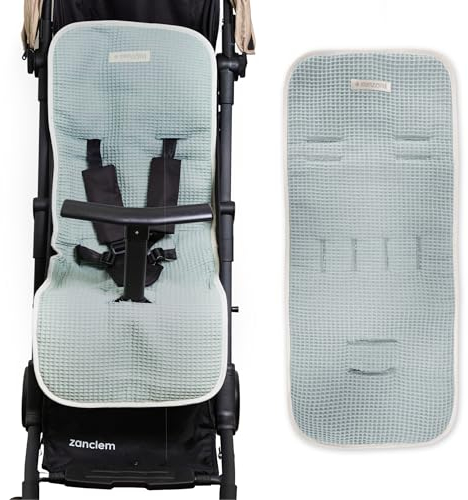 Matratze Kinderwagen Mimuselina | Kinderwagen Matratze aus 100% OEKO-TEX-zertifizierter Baumwolle | Atmungsaktiv und Waschbar | Für Sommer und Winter | Handgefertigt in Spanien