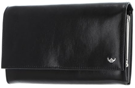 Golden Head Leder Geldbörse Colorado RFID Protect Bügelbörse 2801 Schwarz