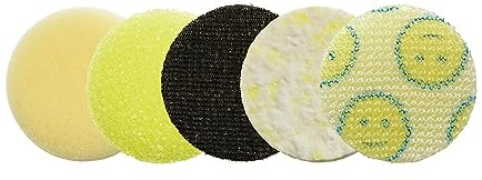 Dremel Versa PC360-5 Scrub Daddy Reinigungsschwämme, Sortiertes Set für die Reinigung verschiedener Oberflächen, für Küche, Haushalt und Bad, kompatibel mit dem Versa Power Scrubber Tool, 5er-Pack | Für die Reinigung mehrerer Oberflächen, Küche, Haushalt und Badezimmer, sanfte Wischoberfläche, wiederverwendbar