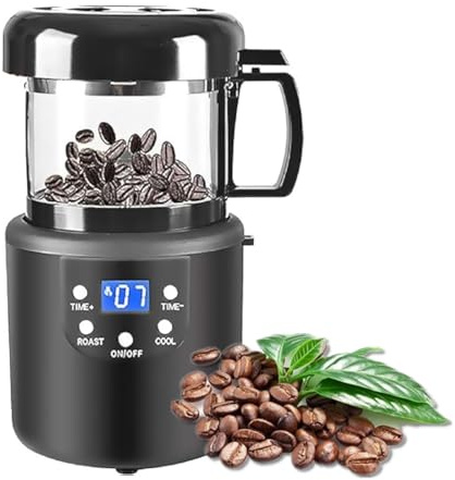 PEIXEN Household Coffee Roaster Fully Automatic Roaster Small Hot Air Roaster Coffee Bean Roaster, Automatic Coffee Roaster Machine With Timing And LED Display, for Cafe Shop Home, Office