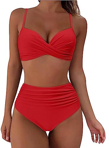 WILLBEST Korsett Oberteil Sport Herren Bikini blau weiß gestreift Unterhosen Damen Baumwolle Bikini+Damen badeponcho Damen Jumpsuit sexy Bikini Hosen bademode Badeanzug Frauen Badeanzug festiv