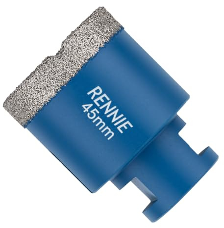 45mm Diamond Hole Saw Drill Bit With M14 Shank For Angle Grinders | For Porcelain Tiles Ceramic Slate Stone Granite Marble Glass. Diamond Core Holesaw / Hole Cutter M14 Thread For Angle Grinder