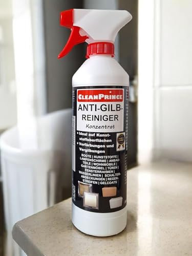 Cleanprince Detergente anti gilb, 0,5 litri, concentrato, ingiallimento, in vetroresina, per caravan, barca, in plastica