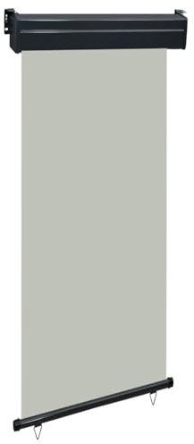 Xichuzi Toldo Lateral de balcón, Toldos Exterior Terraza, Toldos Cortavientos, Toldo Balcon, Privacidad De Balcón Y Pantallas Protecras, Gris 100x250 cm