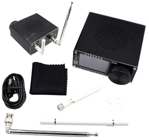 Genérico Receptor de Radio, ATS-25x2 Shortwave Radio - Configuración de WiFi de frecuencia Completa para Todos los Receptor de Red de Banda,Potente de Onda Corta Multifuncional para Amantes, Amigos