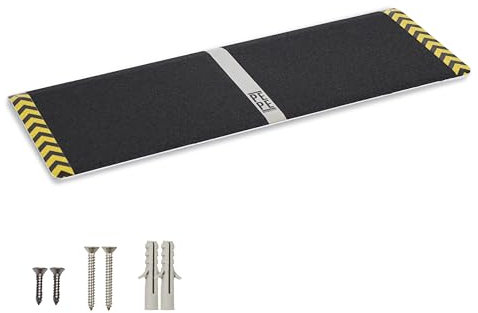 PEPE Mobility Rollstuhlrampe (2-6 cm Höhe), rutschfeste Schwellenrampe für Stufen und Bordsteine, Anti-Rutsch-Oberfläche, Tragkraft 270 kg