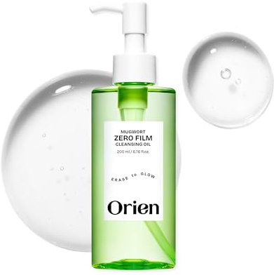 Orien Mugwort Zero Film Cleansing Oil 6.76 fl.oz. 200ml ㅣDaily Makeup Blackhead Removal No pore clogging Korean skincare double cleansing