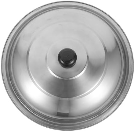SOLUSTRE Höherer Topfdeckel Bratpfannen Kochtopf Mit Deckel Universal Pfannendeckel Topfdeckel Ersetzen Siebdichtung Für Spritzschutz Mit Schlitzen Abnehmbare Antihaftbeschichtete Silber
