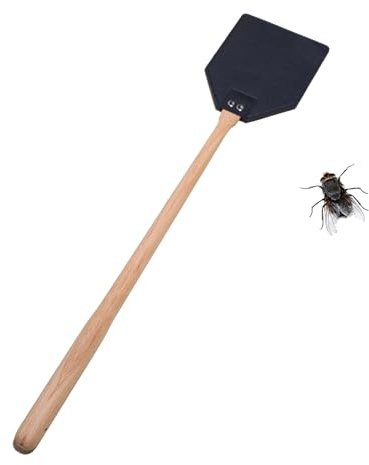 Langlebige Lenkräder aus Leder – robuste Swatter aus Holz | Tragbare, robuste Fliegenklatsche aus Leder | Handklappe mit komfortablem Griff