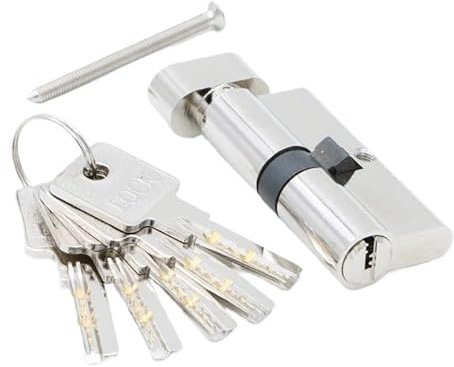 MAYANGYANG SchließZylinder 80mm Mit 10 schlüssel Tür Zylinder Kupfer Lock Zylinder Innen Schlafzimmer Wohnzimmer Griff Messing Schlüssel Locking Zylinderschloss