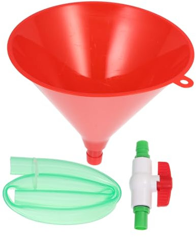 MUCKLILY 2 Juegos Embudo de Cerveza de Plástico con Válvulas de Fiesta para Tubo y Resistente para Reuniones y Sociales