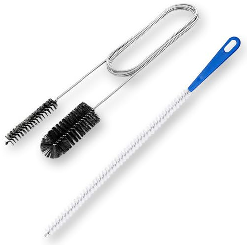 2PCS Drain Unblocker Tools, Extended Sink Pipe Unblocker Cleaning Brush, 61 inch Double Ended Nylon Pipe Cleaner Brush and 17.7 inch Sink Unblocker-Brushs for Bathroom Kitchen Sewer Plug Hole