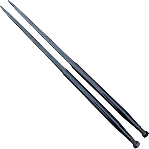 Set 2x Frontladerzinken 1100mm Ballenzinken Zinken für Frontlader 110cm M22X1,5