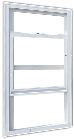 Vertical Slider Sliding Window for Basement Replacement, Flush Mount Design, Opens Easily, Perfect for Chicken Coop & Shed (24x41in/60x103cm) with Screen.