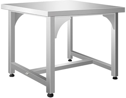 Tavolo da lavoro regolabile in acciaio inox resistente per uso commerciale, industria meccanica, manutenzione elettronica, giardini e garage